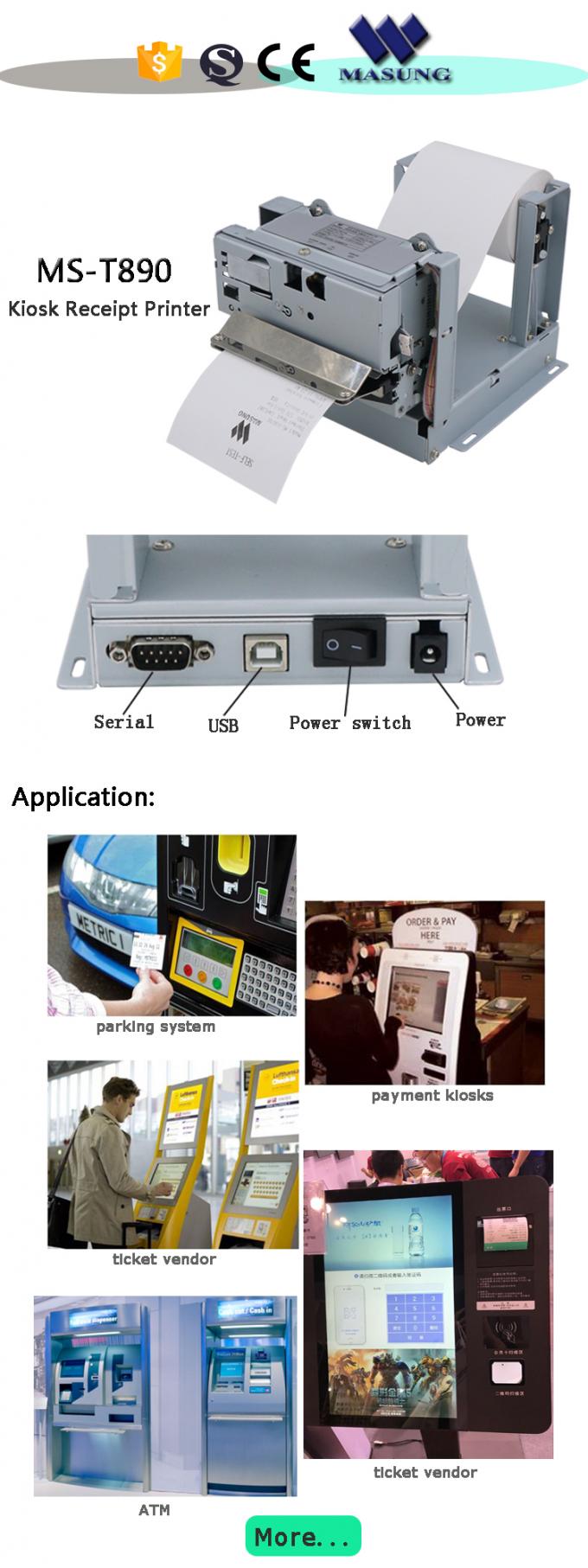 Multi Functional Kiosk Receipt Printer Dot Matrix  Machine Embedded Receipt